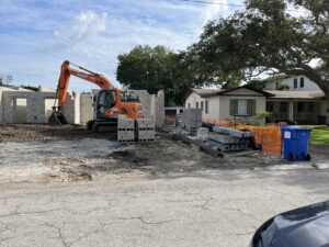 St. Petersburg New Home at block shell stage