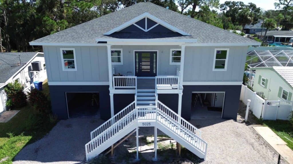 New construction modern two story home builder St. Petersburg FL